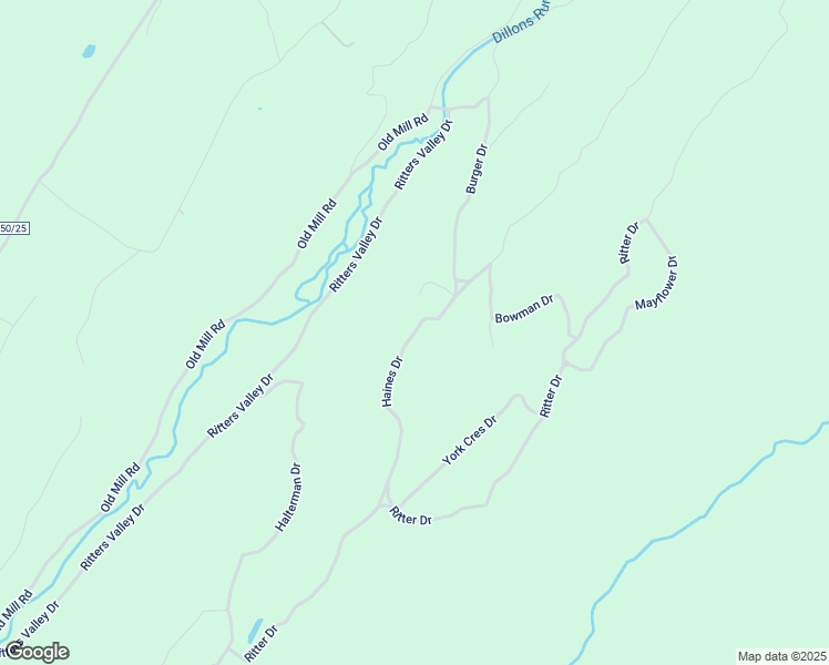 map of restaurants, bars, coffee shops, grocery stores, and more near 385 Haines Drive in Capon Bridge