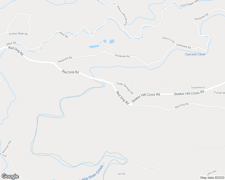 map of restaurants, bars, coffee shops, grocery stores, and more near 12609 Red Dog Road in Nevada City