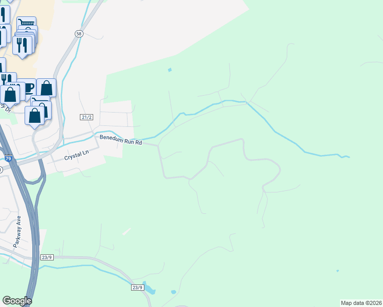 map of restaurants, bars, coffee shops, grocery stores, and more near 339 Normandy Estates in Bridgeport