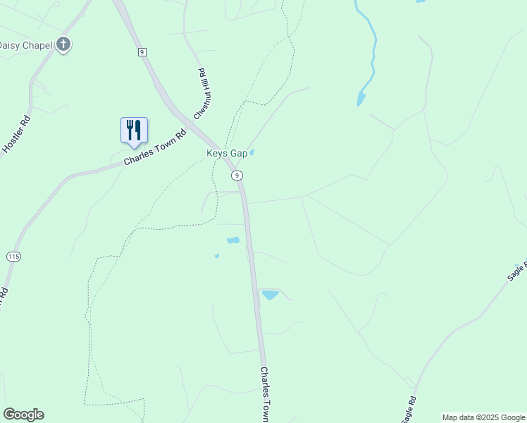 map of restaurants, bars, coffee shops, grocery stores, and more near 12992 Shady Lane in Purcellville