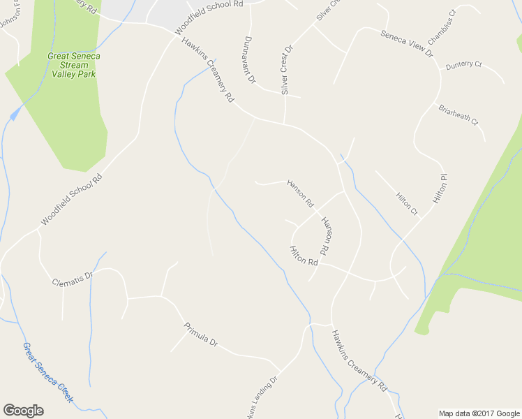 map of restaurants, bars, coffee shops, grocery stores, and more near 24516 Hanson Road in Gaithersburg