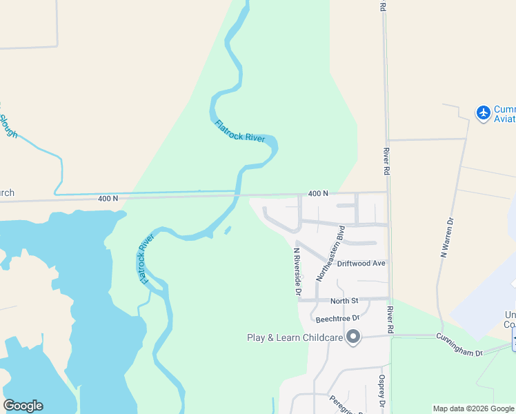 map of restaurants, bars, coffee shops, grocery stores, and more near 477 400 North in Columbus