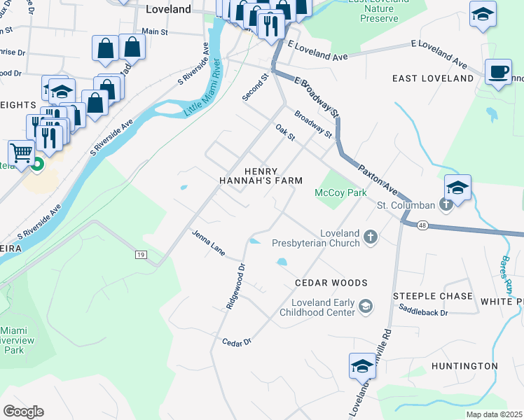 map of restaurants, bars, coffee shops, grocery stores, and more near 155 Tall Timber Drive in Loveland