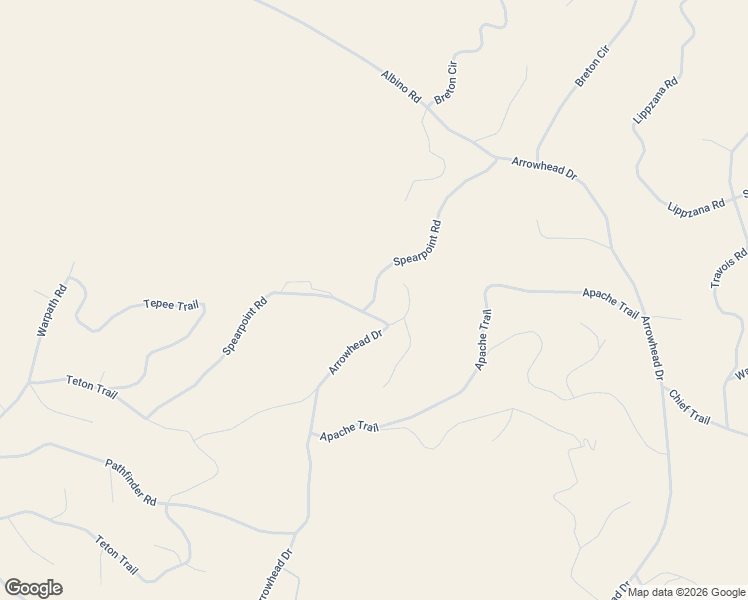 map of restaurants, bars, coffee shops, grocery stores, and more near 584 Arrowhead Drive in Jefferson