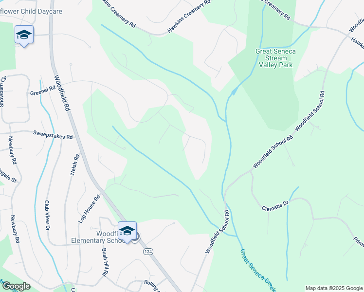map of restaurants, bars, coffee shops, grocery stores, and more near 9603 Mcwhorter Farm Court in Damascus