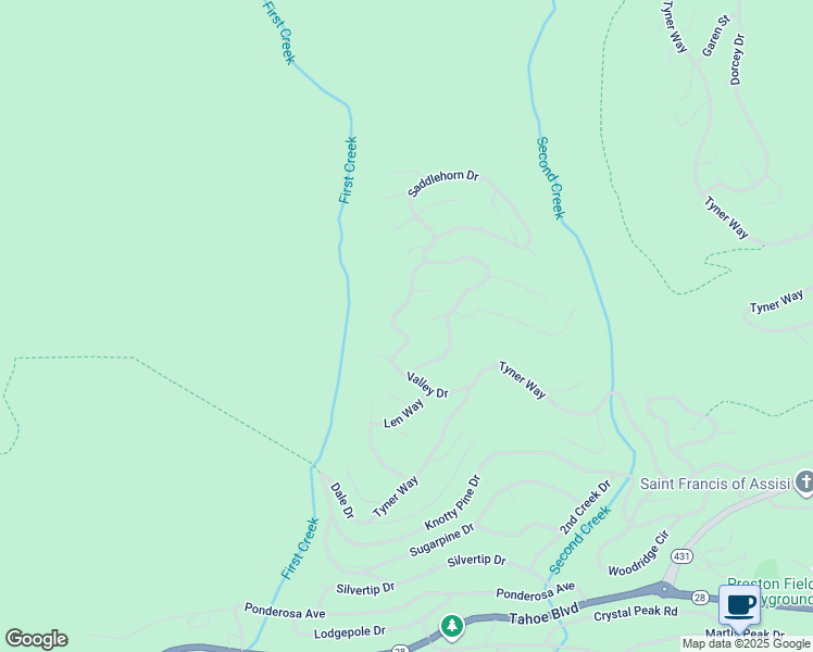 map of restaurants, bars, coffee shops, grocery stores, and more near 612 Tumbleweed Circle in Incline Village