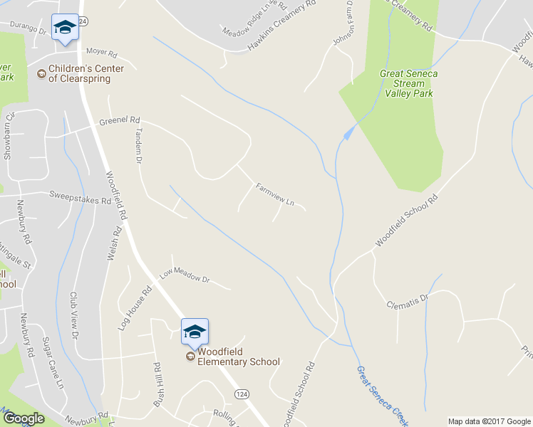map of restaurants, bars, coffee shops, grocery stores, and more near 9603 Mcwhorter Farm Court in Damascus