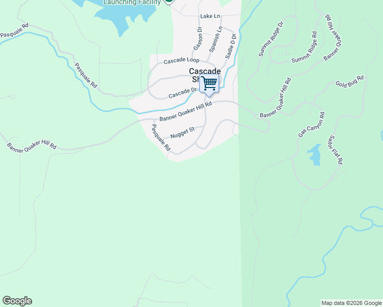 map of restaurants, bars, coffee shops, grocery stores, and more near 16129 Mountain View Drive in Nevada City