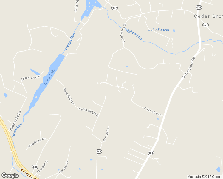 map of restaurants, bars, coffee shops, grocery stores, and more near 373 Chickadee Lane in Winchester