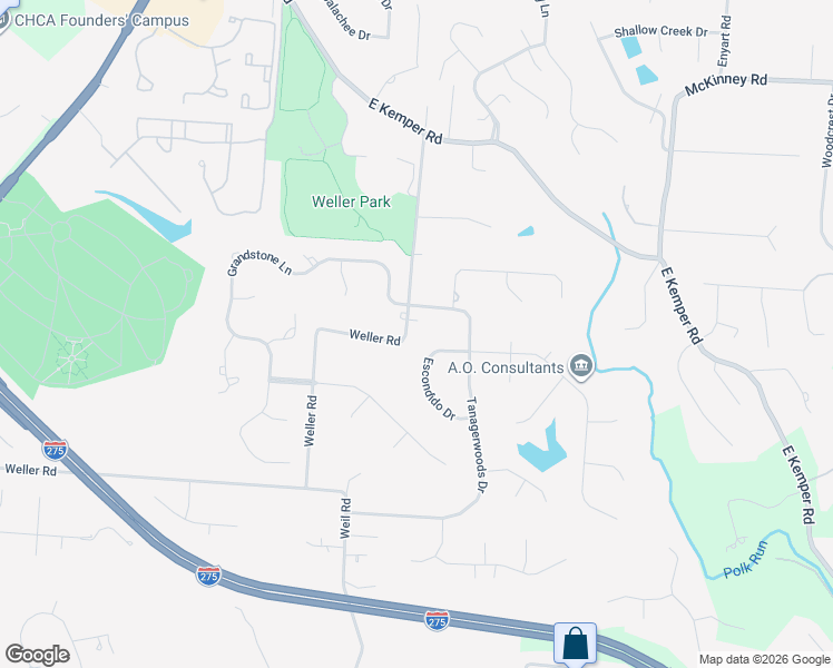 map of restaurants, bars, coffee shops, grocery stores, and more near 8774 Tanagerwoods Drive in Cincinnati