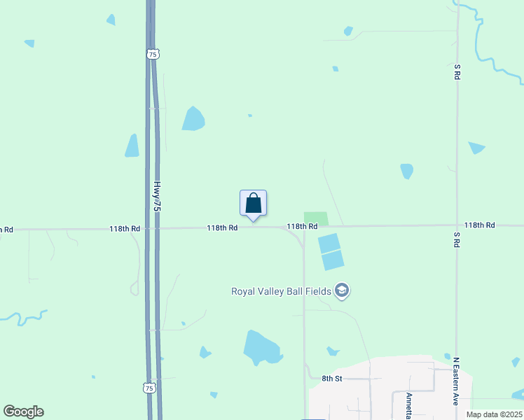 map of restaurants, bars, coffee shops, grocery stores, and more near 13805 118th Road in Hoyt