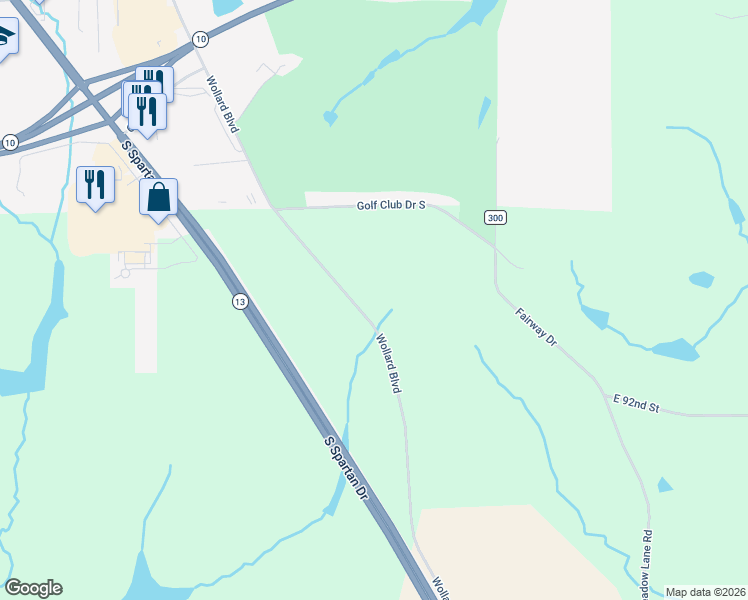 map of restaurants, bars, coffee shops, grocery stores, and more near 9479 Wollard Boulevard in Richmond