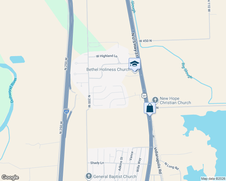 map of restaurants, bars, coffee shops, grocery stores, and more near 1954 Buckthorn Drive in Columbus