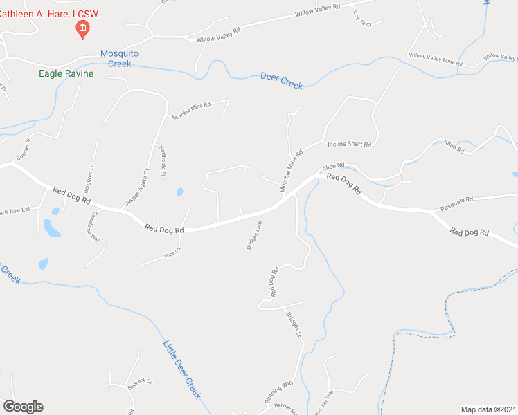 map of restaurants, bars, coffee shops, grocery stores, and more near 11412 Red Dog Road in Nevada City