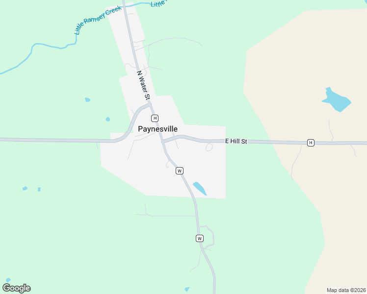 map of restaurants, bars, coffee shops, grocery stores, and more near 119 South Main in Paynesville