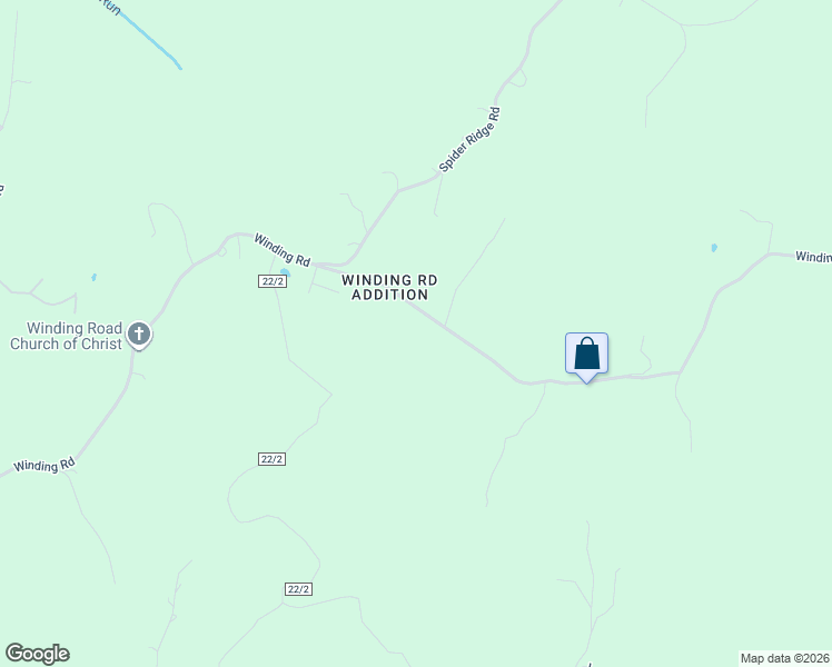 map of restaurants, bars, coffee shops, grocery stores, and more near 1508 Winding Road in Parkersburg