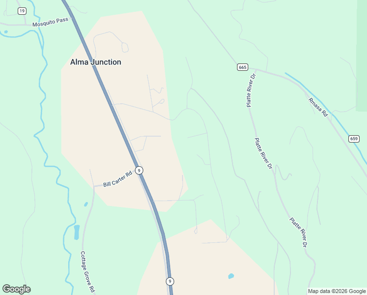 map of restaurants, bars, coffee shops, grocery stores, and more near 134 Prospect Drive in Alma