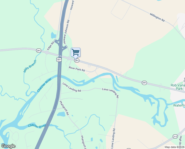 map of restaurants, bars, coffee shops, grocery stores, and more near 338 Lime Landing Road in Millington