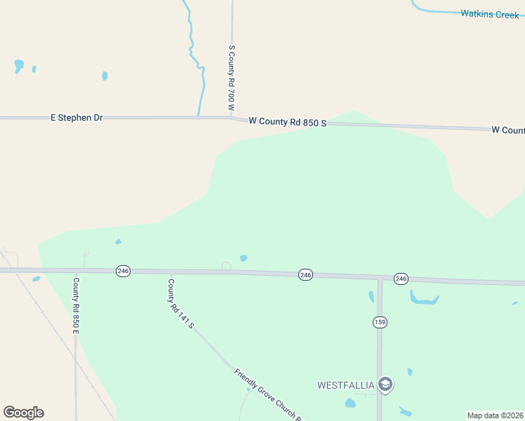 map of restaurants, bars, coffee shops, grocery stores, and more near State Road 159 in Lewis