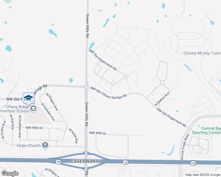 map of restaurants, bars, coffee shops, grocery stores, and more near 3809-3815 Northwest 94th Street in Kansas City