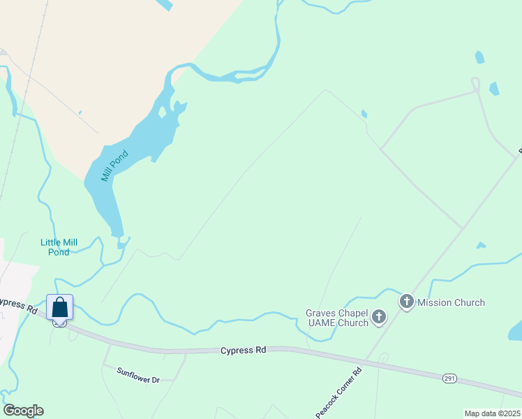 map of restaurants, bars, coffee shops, grocery stores, and more near 32730 Cypress Road in Millington