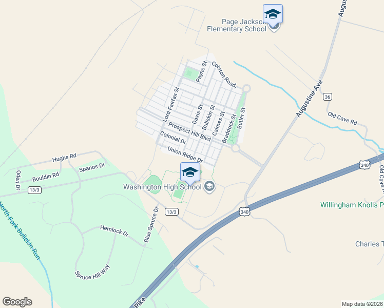 map of restaurants, bars, coffee shops, grocery stores, and more near 118 Union Ridge Drive in Charles Town