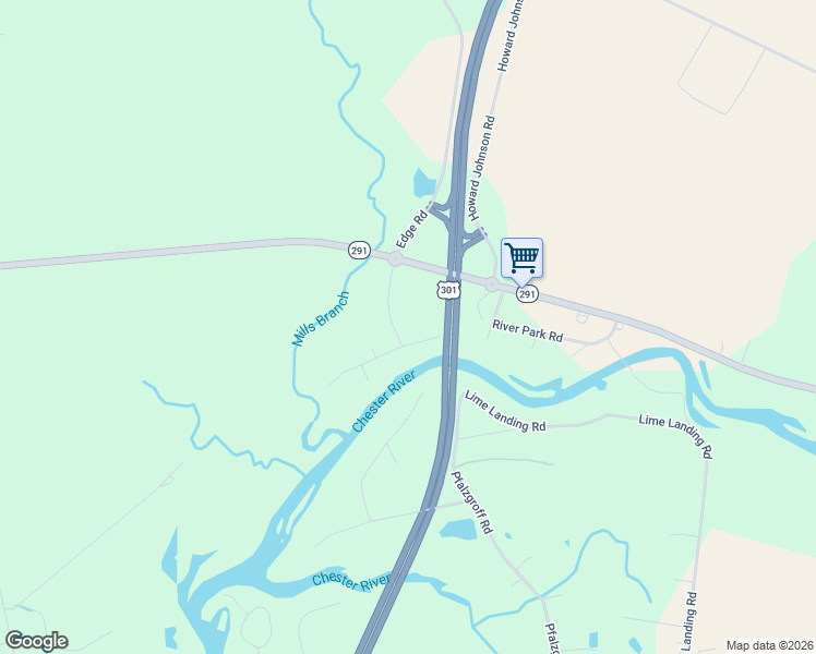 map of restaurants, bars, coffee shops, grocery stores, and more near 10435 Edge Rd in Millington