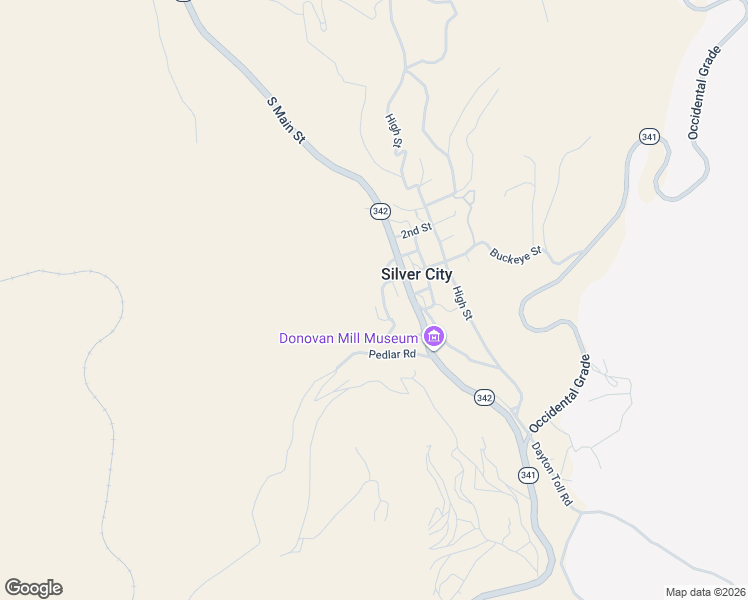 map of restaurants, bars, coffee shops, grocery stores, and more near 100 Pedlar Road in Silver City