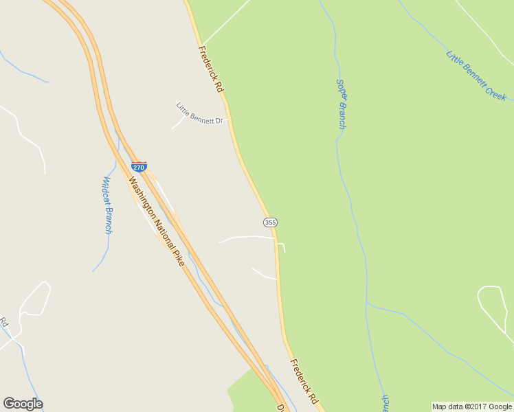 map of restaurants, bars, coffee shops, grocery stores, and more near 24716 North Frederick Road in Clarksburg