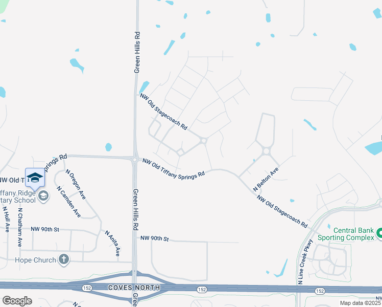 map of restaurants, bars, coffee shops, grocery stores, and more near 9241 North Lenox Avenue in Kansas City