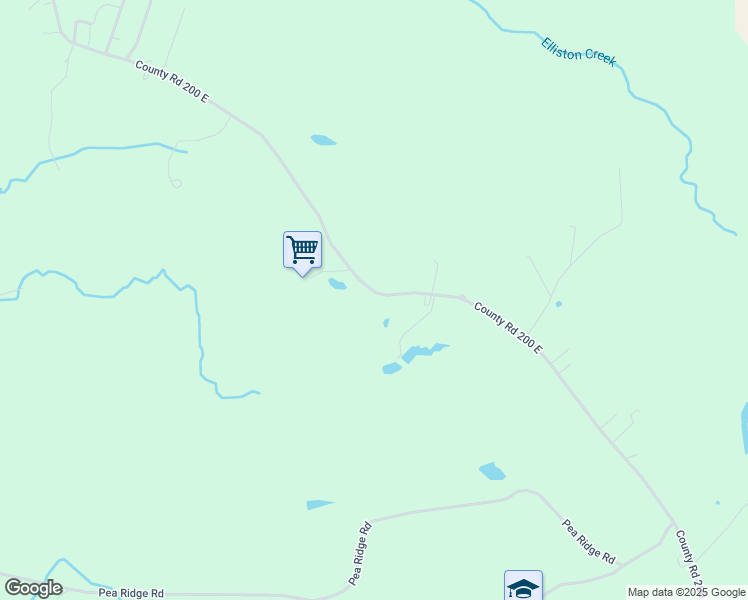 map of restaurants, bars, coffee shops, grocery stores, and more near 1360 Freeman Road in Spencer