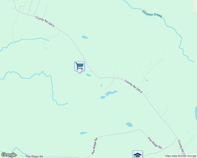 map of restaurants, bars, coffee shops, grocery stores, and more near 1360 Freeman Road in Spencer