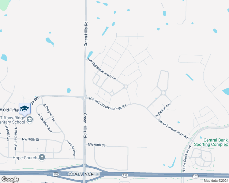 map of restaurants, bars, coffee shops, grocery stores, and more near 9241 North Lenox Avenue in Kansas City