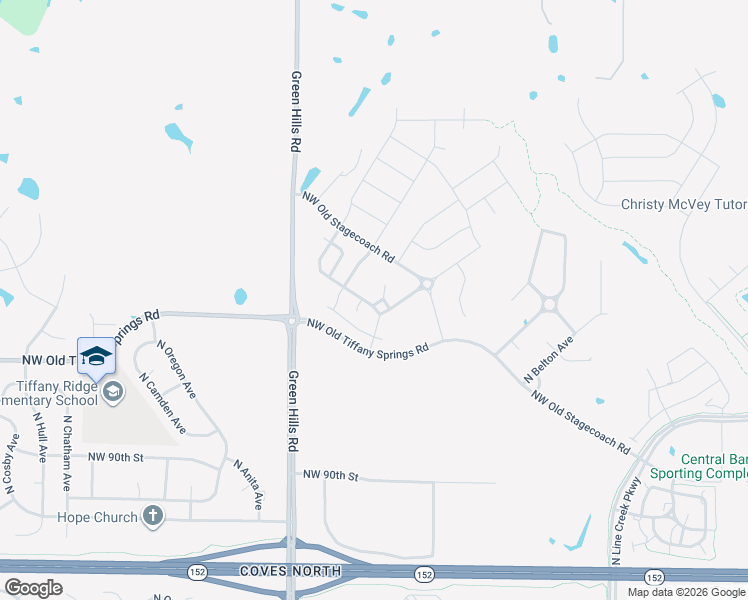 map of restaurants, bars, coffee shops, grocery stores, and more near 3809-3815 Northwest 94th Street in Kansas City
