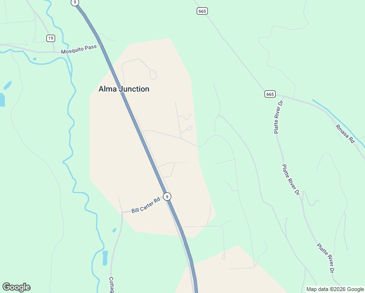 map of restaurants, bars, coffee shops, grocery stores, and more near 216 Glacier Ridge Road in Alma