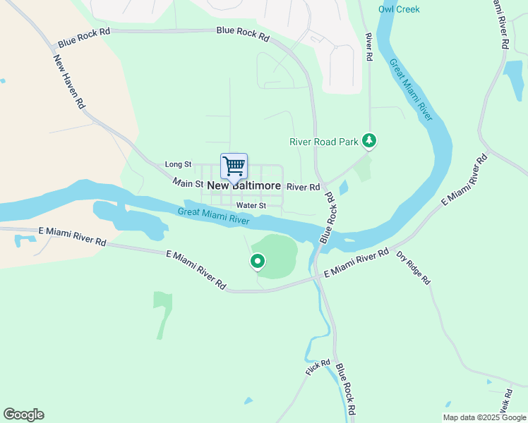 map of restaurants, bars, coffee shops, grocery stores, and more near 6980 Water Street in Harrison
