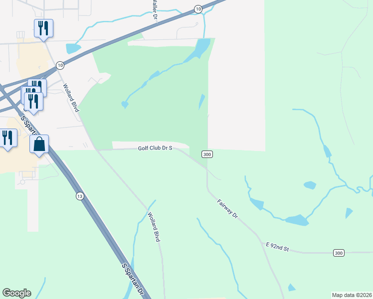 map of restaurants, bars, coffee shops, grocery stores, and more near 1508 Golf Club Drive South in Richmond
