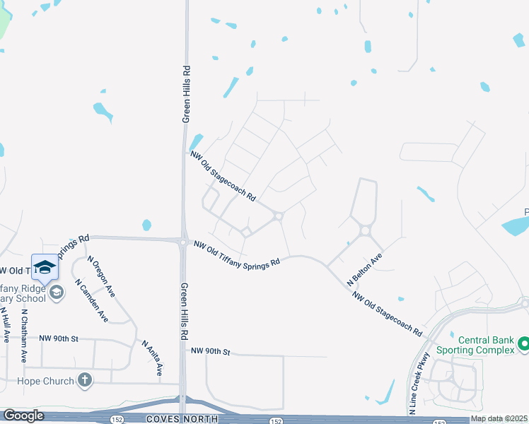 map of restaurants, bars, coffee shops, grocery stores, and more near 3809 Northwest Old Stagecoach Road in Kansas City