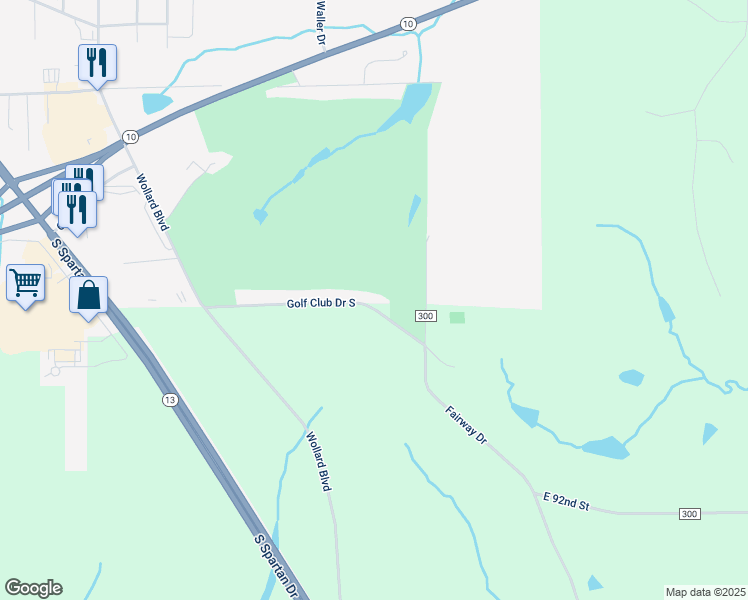 map of restaurants, bars, coffee shops, grocery stores, and more near 1508 Golf Club Drive South in Richmond