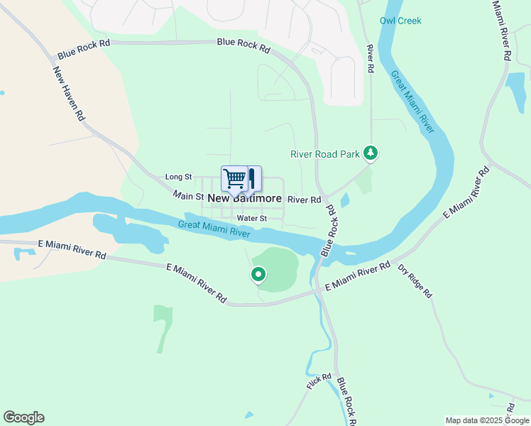 map of restaurants, bars, coffee shops, grocery stores, and more near 6980 Water Street in Harrison