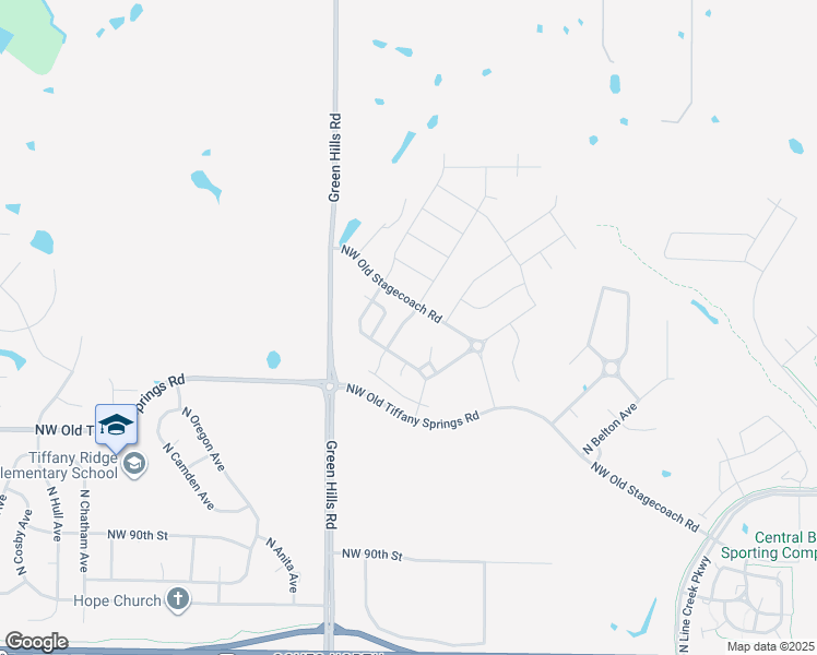 map of restaurants, bars, coffee shops, grocery stores, and more near 9409 North Adrian Avenue in Kansas City
