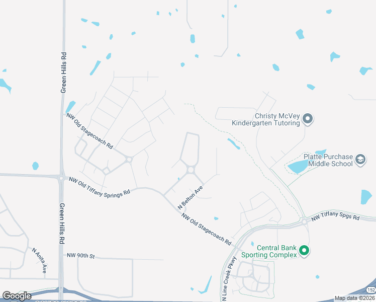 map of restaurants, bars, coffee shops, grocery stores, and more near 9323-9325 North Robinhood Avenue in Kansas City