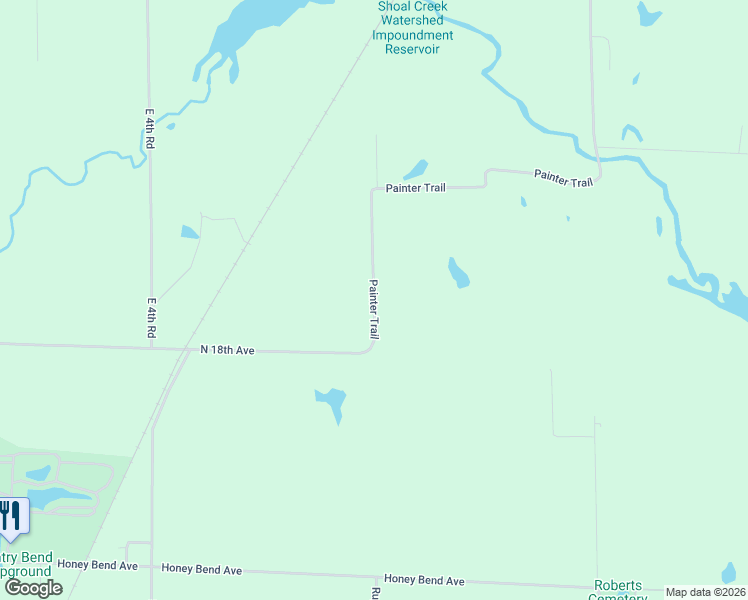map of restaurants, bars, coffee shops, grocery stores, and more near 18054 Painter Trail in Litchfield
