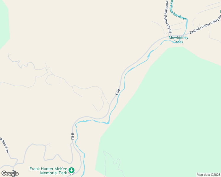 map of restaurants, bars, coffee shops, grocery stores, and more near 7506 Potter Valley Road in Ukiah