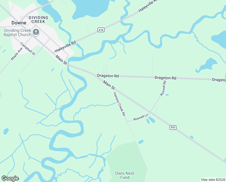 map of restaurants, bars, coffee shops, grocery stores, and more near 1062 Hansey Creek Road in Cumberland County