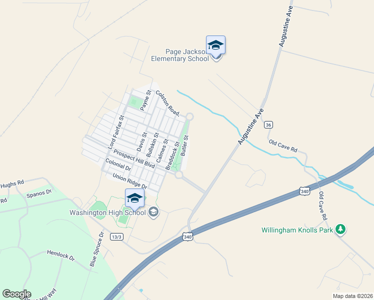 map of restaurants, bars, coffee shops, grocery stores, and more near 141 Butler Street in Charles Town