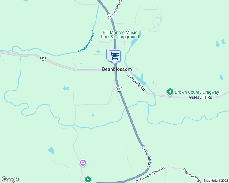 map of restaurants, bars, coffee shops, grocery stores, and more near 4756 Covered Bridge Road in Nashville