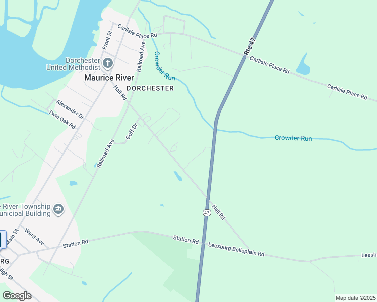 map of restaurants, bars, coffee shops, grocery stores, and more near 60 Hall Avenue in Woodbine