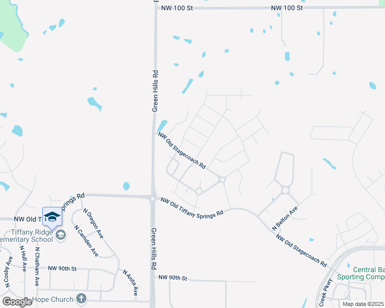 map of restaurants, bars, coffee shops, grocery stores, and more near 3924 Northwest Old Stagecoach Road in Kansas City