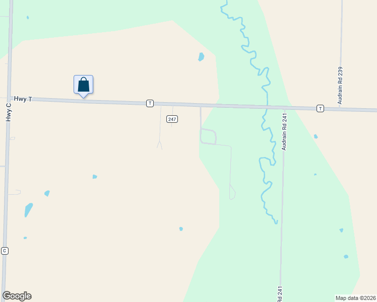 map of restaurants, bars, coffee shops, grocery stores, and more near 5149 County Road 245 in Centralia